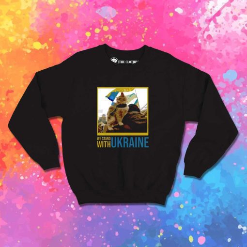 Cat We Stand With Ukraine Sweatshirt