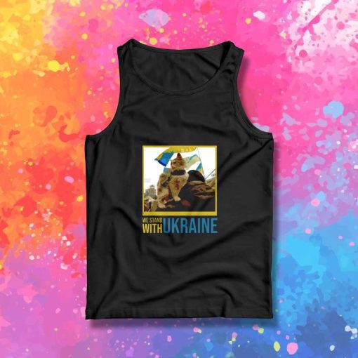 Cat We Stand With Ukraine Tank Top