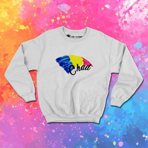 Chad Flag Rainbow Watercolor Sweatshirt
