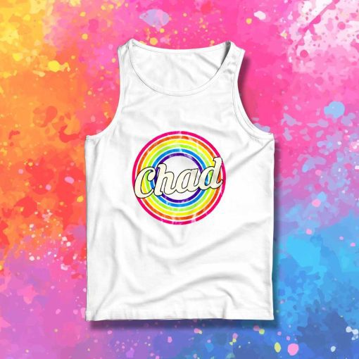 Chad Retro Rainbow Logo Tank Top