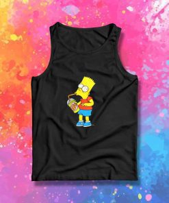 Crazed Bart Simpsons Drink Tank Top