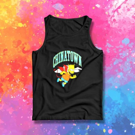 Devil Bart Simpsons Chinatown Tank Top