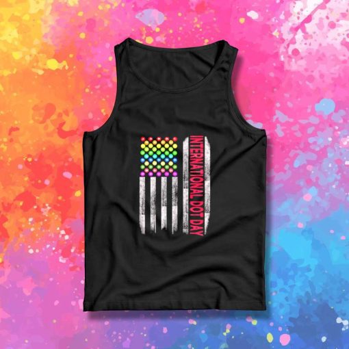 Dot Day American Flag Star Tank Top