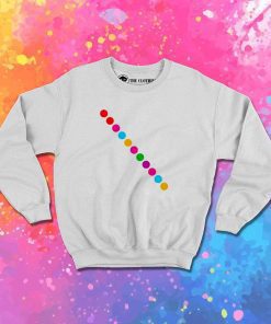 Dot Day Diagonal Line Sweatshirt