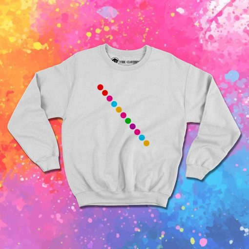Dot Day Diagonal Line Sweatshirt