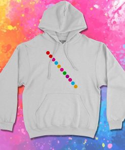 Dot Day Diagonal Line Hoodie