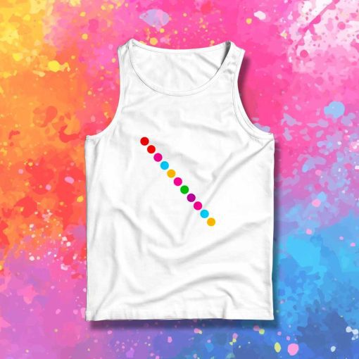 Dot Day Diagonal Line Tank Top