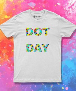 Dot Day Rainbow Polka Dots Logo T-Shirt