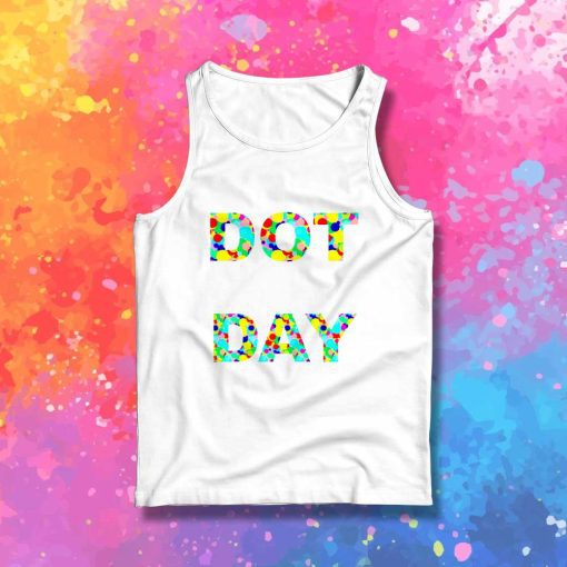 Dot Day Rainbow Polka Dots Logo Tank Top