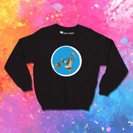 Flat Earth Circle Poles Sweatshirt