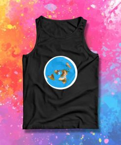 Flat Earth Circle Poles Tank Top