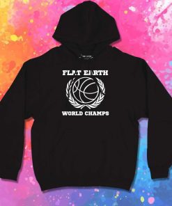Flat Earth World Champs Basketball Hoodie