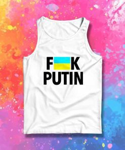 Fuck Putin Ukraine Flag Censor Tank Top