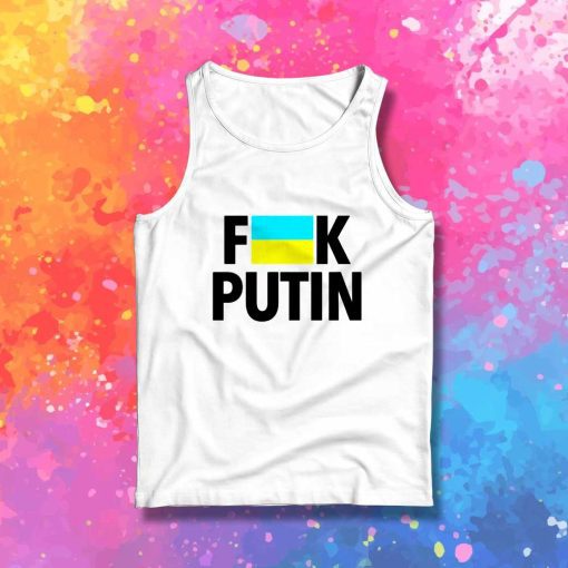 Fuck Putin Ukraine Flag Censor Tank Top