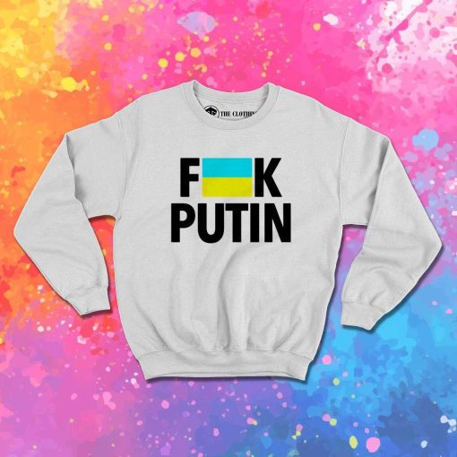 Fuck Putin Ukraine Flag Censor Sweatshirt