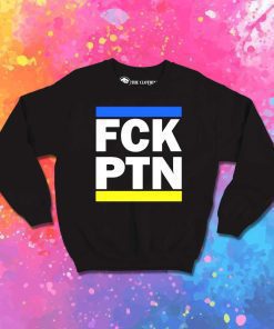 Fuck Putin Ukraine Flag Logo Sweatshirt