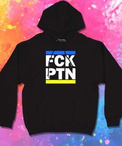 Fuck Putin Ukraine Flag Logo Hoodie