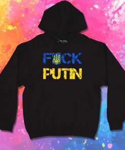 Fuck Putin War Ukraine Colors Hoodie