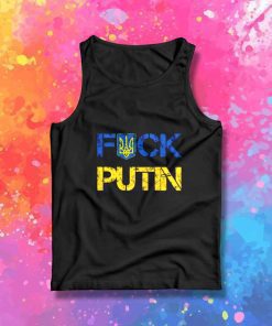 Fuck Putin War Ukraine Colors Tank Top