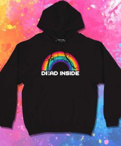 Grunge Rainbow Dead Inside Hoodie