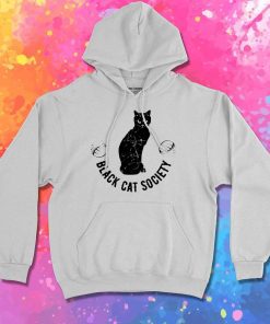 Halloween Black Cat Society Hoodie