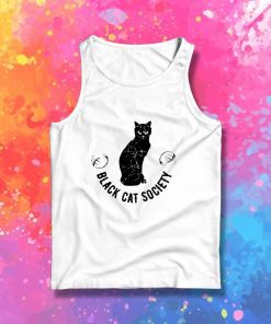 Halloween Black Cat Society Tank Top