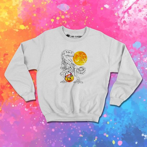 Halloween T-Rex Trick Or Treat Sweatshirt