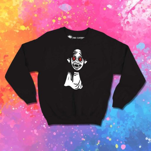 Halloween Vampire Round Face Sweatshirt