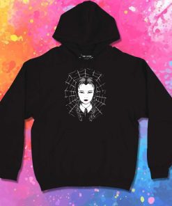 Halloween Wednesday Addams Web Hoodie