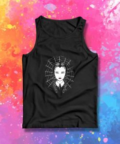 Halloween Wednesday Addams Web Tank Top