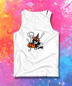 Halloween Witch Pumpkin Tank Top