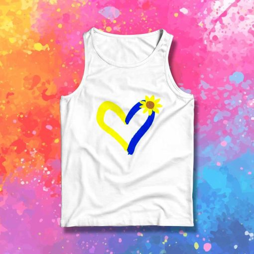 Heart Love For Ukraine Tank Top