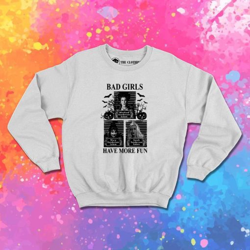 Hocus Pocus Bad Girls Mug Shot Sweatshirt