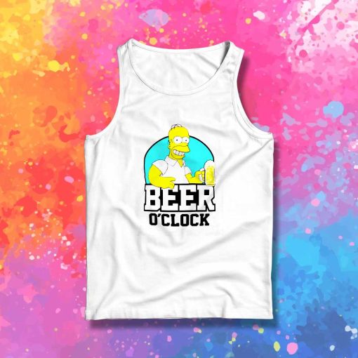 Homer Simpsons Beer Time Tank Top
