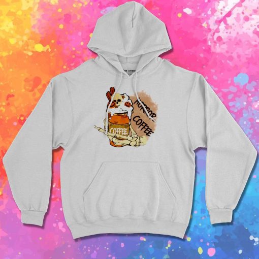 Horror Coffee Halloween Skeleton Hoodie