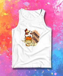 Horror Coffee Halloween Skeleton Tank Top