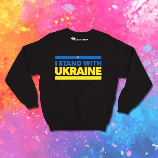I Stand With Ukraine Logo Sweatshirt