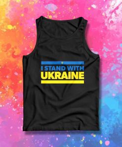 I Stand With Ukraine Logo Tank Top