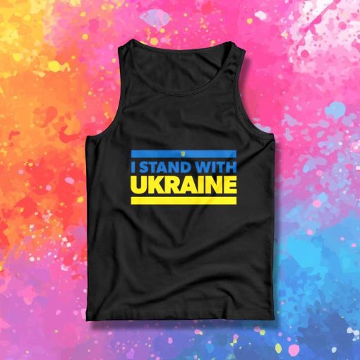 I Stand With Ukraine Logo Tank Top