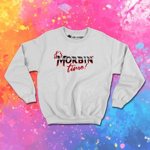 It's Morbin Time Red Black Sweatshirt