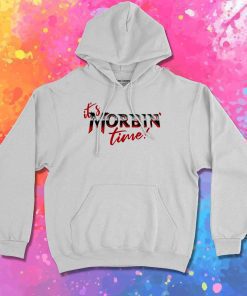 It's Morbin Time Red Black Hoodie