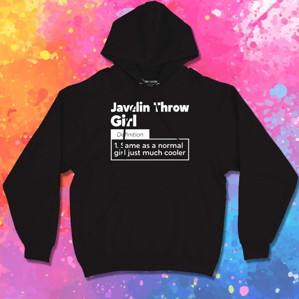 Javelin Throw Girl Definition Hoodie