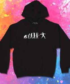 Javelin Throw Human Evolution Hoodie