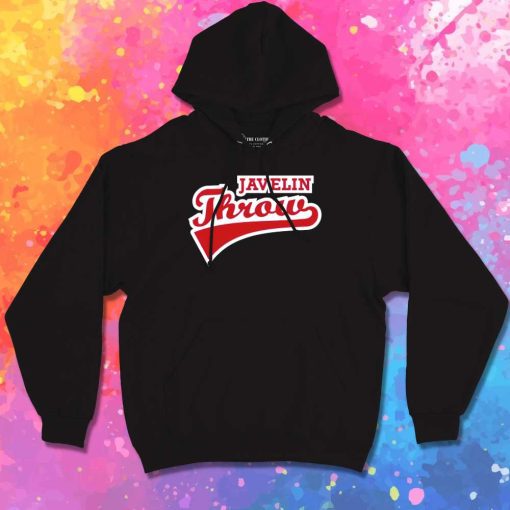Javelin Throw Quote Jersey Logo Hoodie