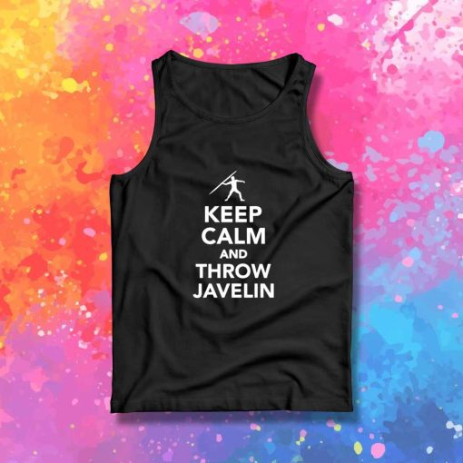 Keep Calm And Throw Javelin Sport Tank Top