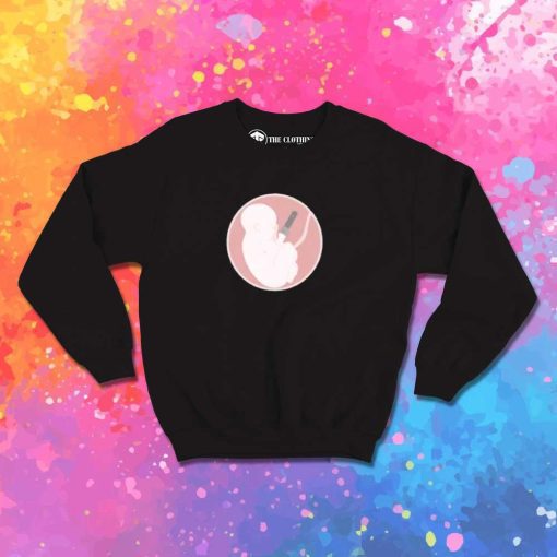 Leatherface Stabbed Baby Sweatshirt