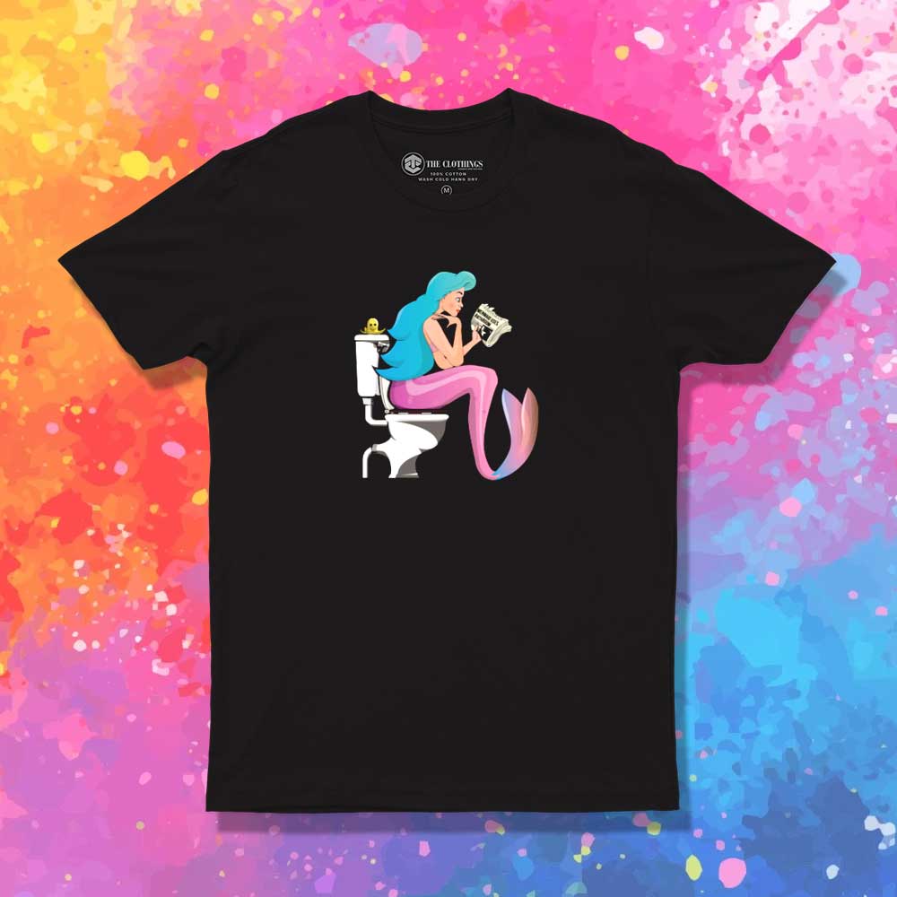 Little Mermaid Toilet T-Shirt