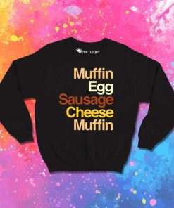 McDonalds Muffin Egg Sausage Cheese Sweatshirt