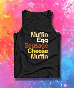 McDonalds Muffin Egg Sausage Cheese Tank Top
