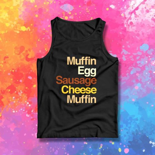 McDonalds Muffin Egg Sausage Cheese Tank Top